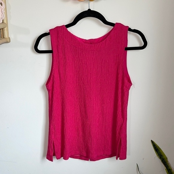 By Anthropologie Pink Button Back Tank Top - Picture 1 of 5